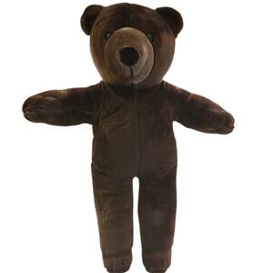 Vintage 1980s JJ Wind Patriot Bear Brown Teddy Bear 18" USPS Exclusive